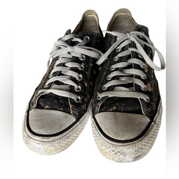Vintage Speckled Spacey Black Unisex Men’s 11 Chuck Taylor Converse Shoes - Picture 2 of 9